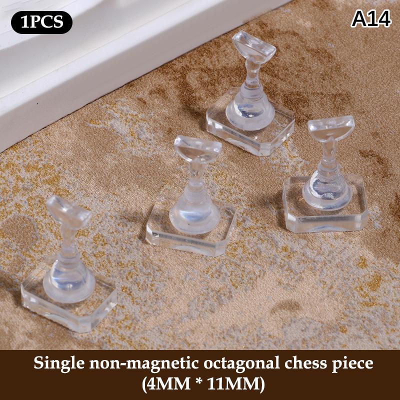 Non-Magnetic Acrylic Cartoon Bear Love Shape Nail Stand False For Cat Eye Gel Press On Nails Display Stand Tips Holder