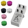 Guitar Pedal Toppers Caps Quick Installation Design Multiple Color Option Metal Texture Suitable for Improved Grip