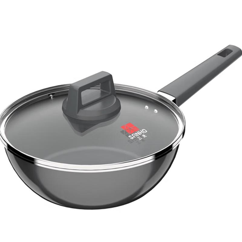Sanhe Non-stick Flat-Bottom Wok