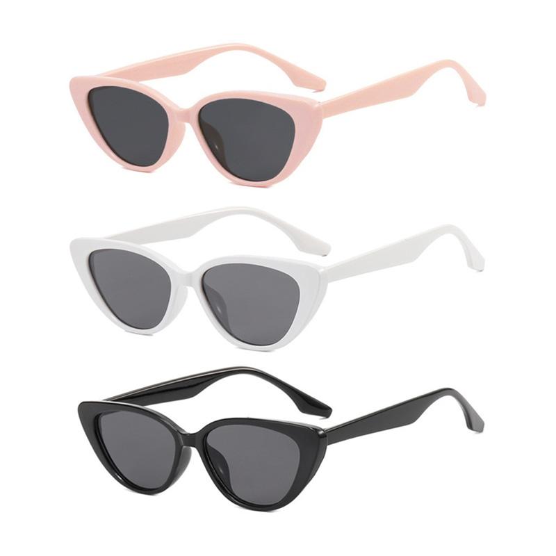 3pcs Cat Sunglasses UV400 Protection Bright Colors Women Slimming Outdoor UV Resistant Unisex Fashion Shades