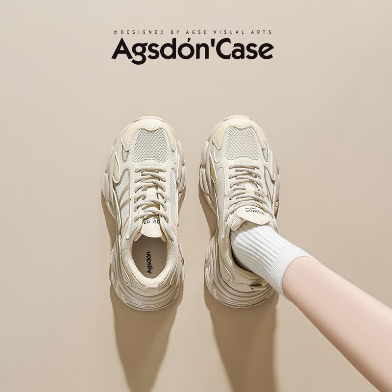 Augustine platform dad shoes women's 2025 new summer mesh lightweight casual sports shoes student running shoes