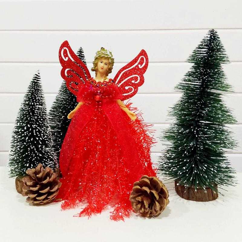 

WTEMPO Creative Little Angel Doll Christmas Ornaments Retro DIY Festive Indoor & Outdoor Party Decor Props Christmas Tree Hanging Pendants Gifts 1pc красный