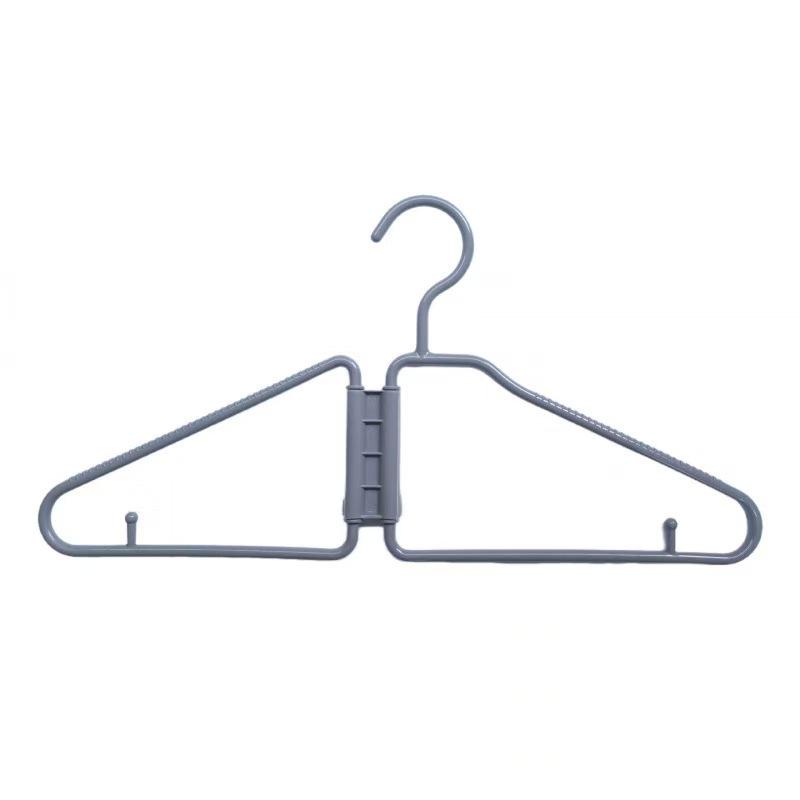 Portable Multi-Functional Foldable Clothes and Pants Hanger with High Capacity for Travel and Storage