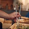 5 Pairs Stainless Steel Chopsticks Set Non-slip Reusable Engraved Patterns Metal Chopsticks for Cooking Eating Outdoor
