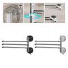 Foldable Towel Rack Rotating Towel Rack 180 Rotation Feature Lightweight And Portable 180 Degree Rotating Towel Rack