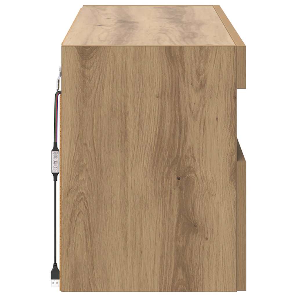 TV Wall Cabinet Artisan Oak 80 x 30 x 40 cm Particleboard
