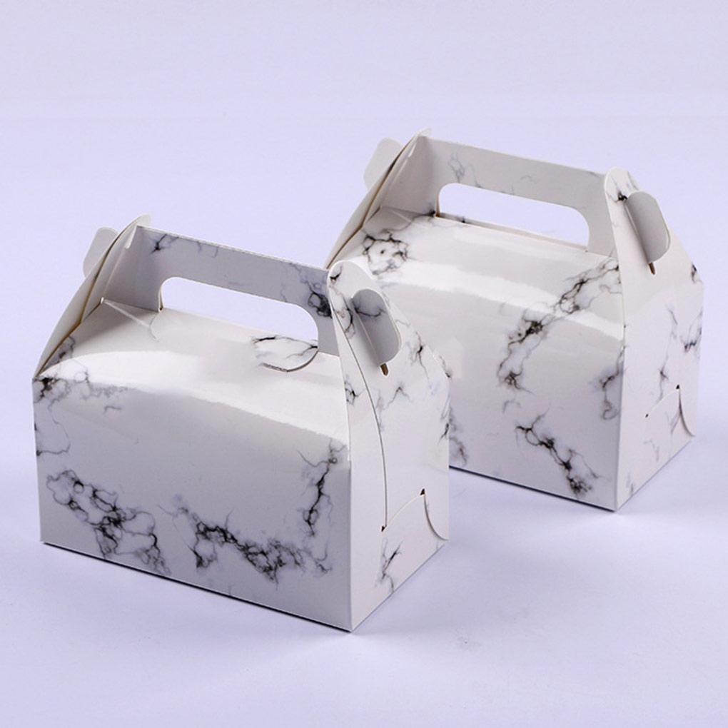 Cake Storage Box with Handles Party Boxes Food Snacks Gifts Packaging Case Egg Tart for Home Restaurant Bakery