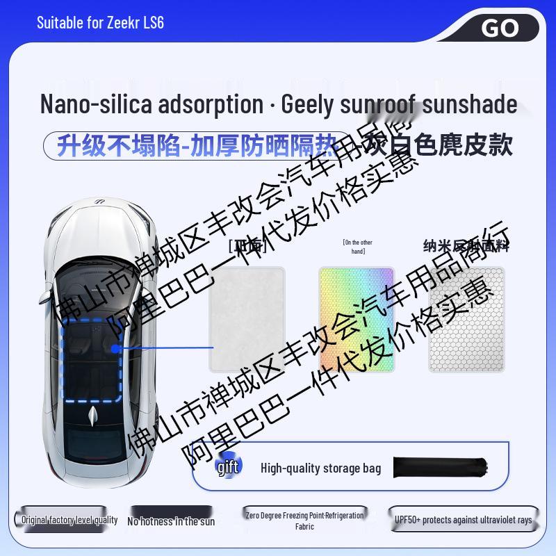 IM LS6/L7 Silicone Honeycomb Color-Changing Sunroof Sunshade for Heat Insulation and Car Roof Glass Protection