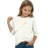 Kids' Casual Round Neck Printed 3/4 Sleeve Top, Back to School