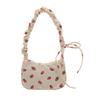 Cute strawberry women's bag women's new trendy versatile underarm bag fashionable high-end textured shoulder bag