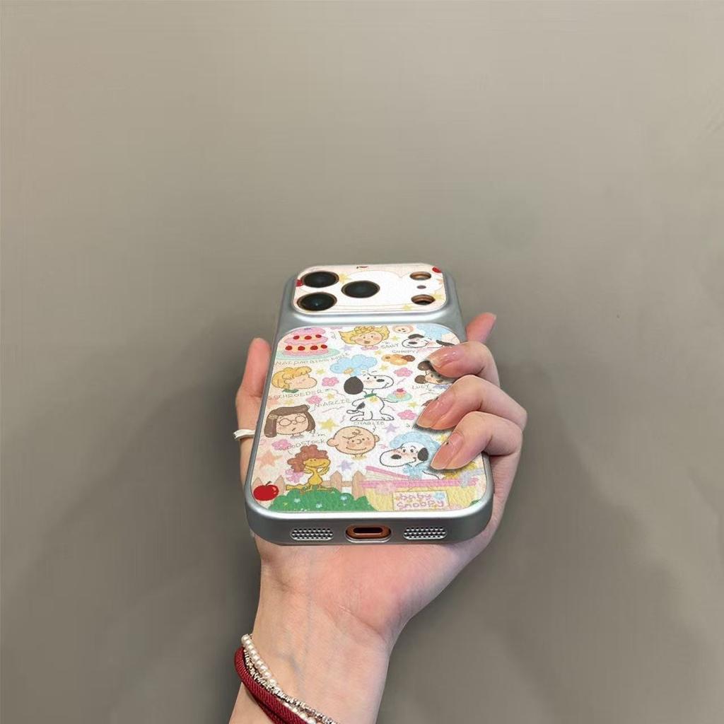 Cute second change is suitable for 17promax mobile phone case 16pro new 15 leather 14 large windows 13 girl 12x