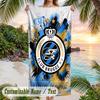 Beach Towel Club Brugge FC Print Custom Name Text Soft Towel for Swimming Pool