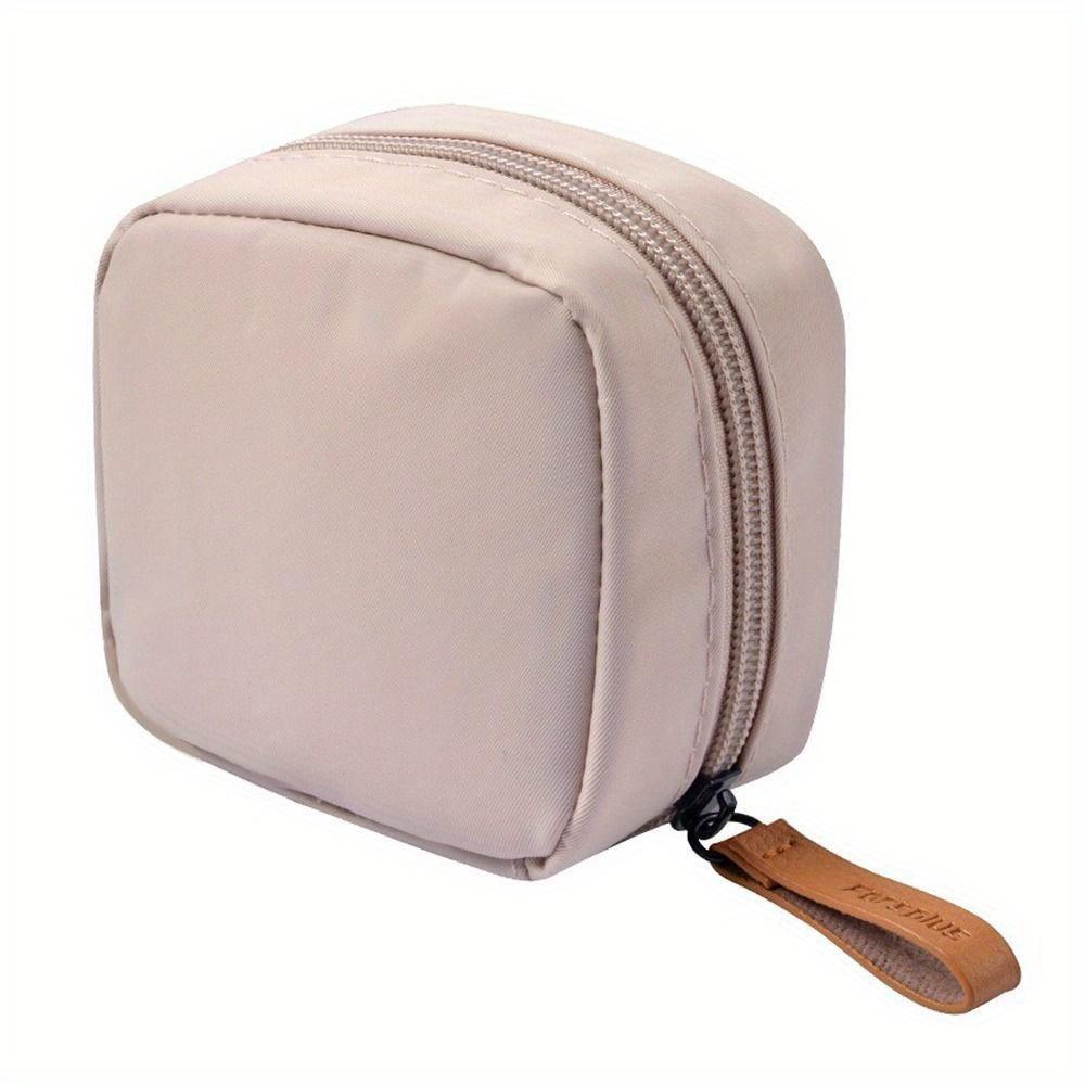 Portable Multi-Purpose Small Cosmetic Bag Mouth Red Bag Sanitary Cotton Storage Bag