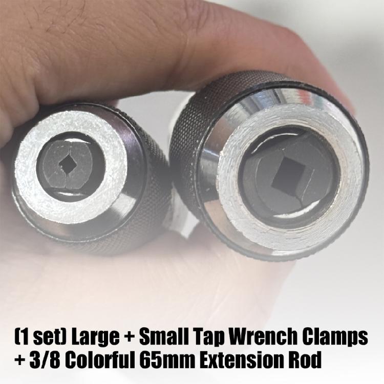Ergonomic Handle Double Function Ratcheting Tap Wrench Chuck 3/8 Drive 65mm Carbon Steel Extension For Professional Tool