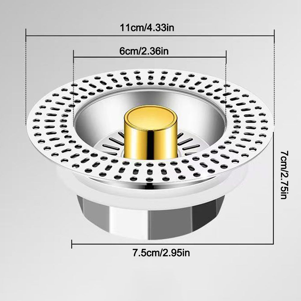 Anti-Odor Drain Filter Basket Bounce Core Sink Strainer Plug New Sink Strainer Kitchen Use