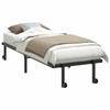 VidaXL Cadre de lit sans matelas pliable noir 80x200 cm acier, cadre de lit en métal, cadre de lit pliable, sommier, cadre 4103958