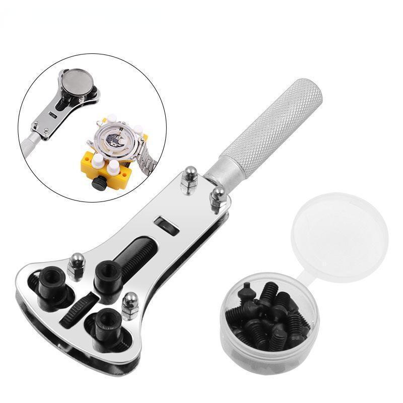 Watch Repair Tools Kit Wristwatch Case Opener Adjustable Screw Back Wrench Remover Watch Repair Tool Case Opener Watch Key