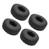 4Pcs Rubber Tires Strong Grip Non Slip Durable Easily Install Replacement Tire for SCX10 for SCX10III
