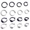 1 Stück Unisex Cool Ohrring Rund Nicht Ohr Piercing Hoop Ohrring Clip