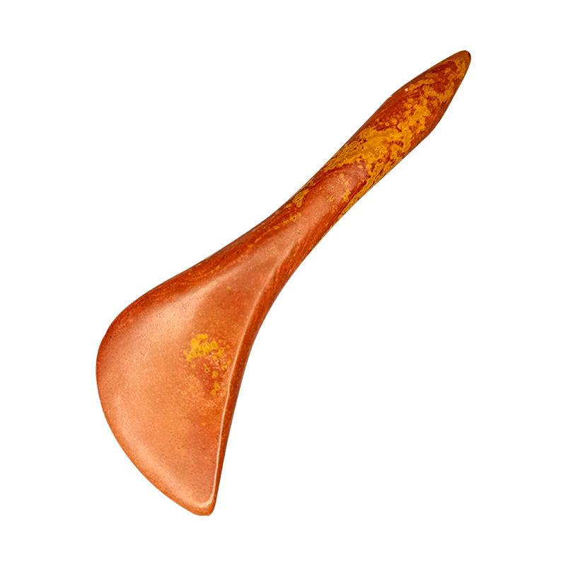 Zibo Red Bianstone Gua Sha Facial and Eye Massage Tool