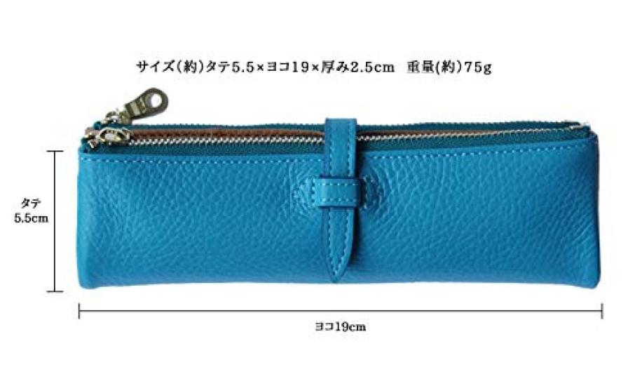 CCOMPANY LIMITED Lupo 2 Second Genuine Leather Italian Leather Pencil Case (Orange)