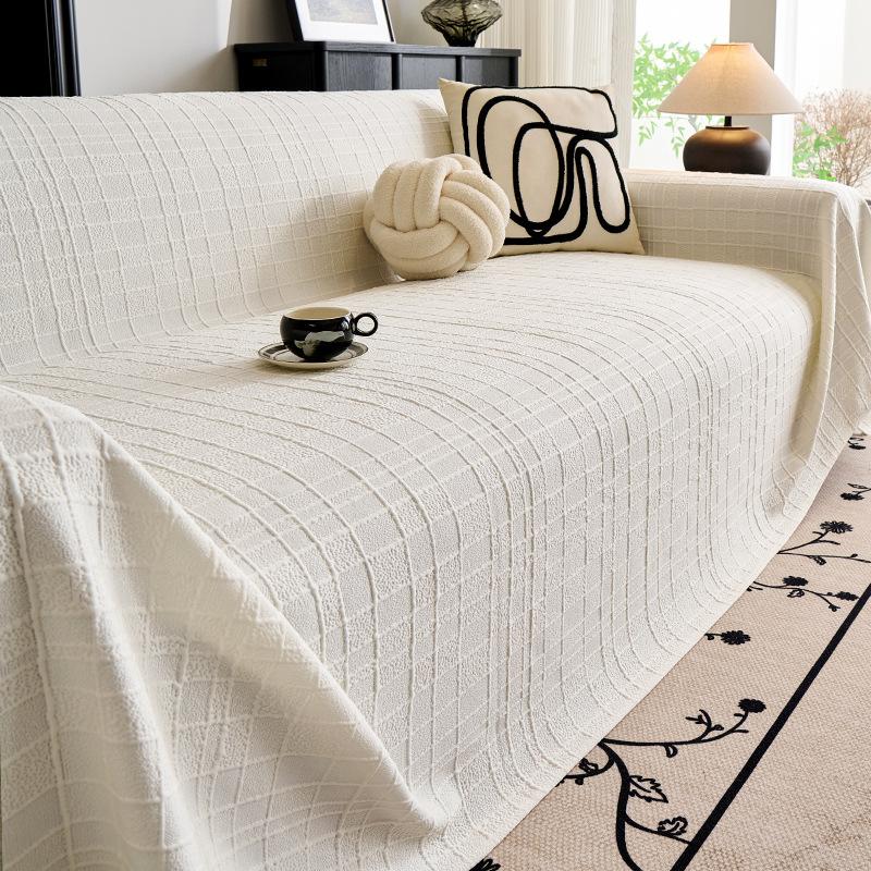 Ice silk summer sofa cover fabric cushion sofa cushion anti-slip cat scratch cover cover