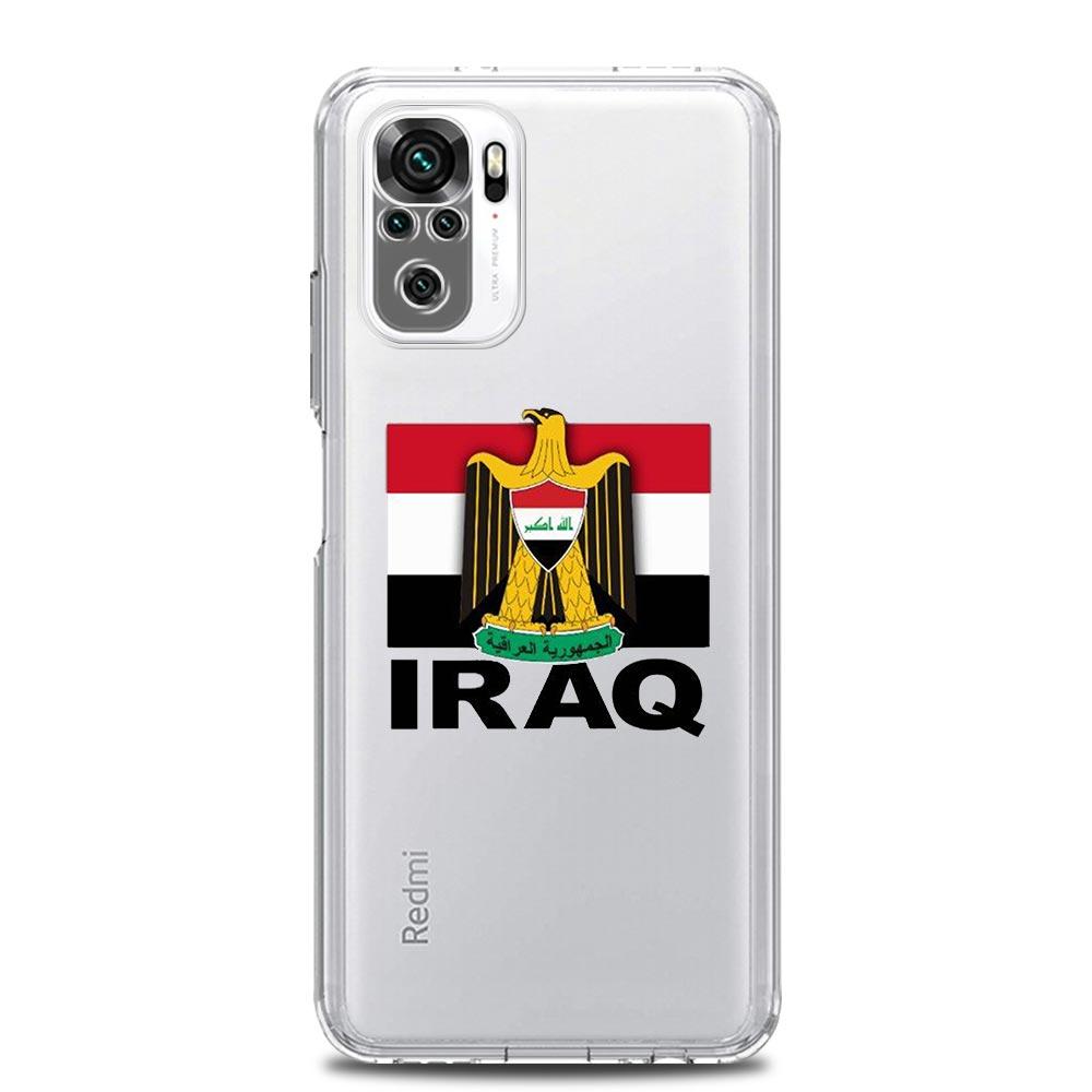 Saddam Hussein Iraq Flag Clear Phone Case For Xiaomi Redmi Note 12 10C 11 9 8 Pro Plus 9S 7 8T 9T 9A 8A 9C K50 K40 Gaming Cover