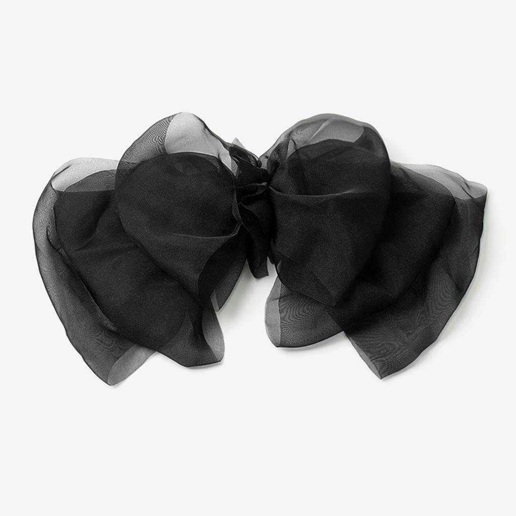 Bow Hairpin for  Cute Satin Fabric Hair Clip  Chiffon Ponytail Oversized Multilayer Hairpin Hair Accessories