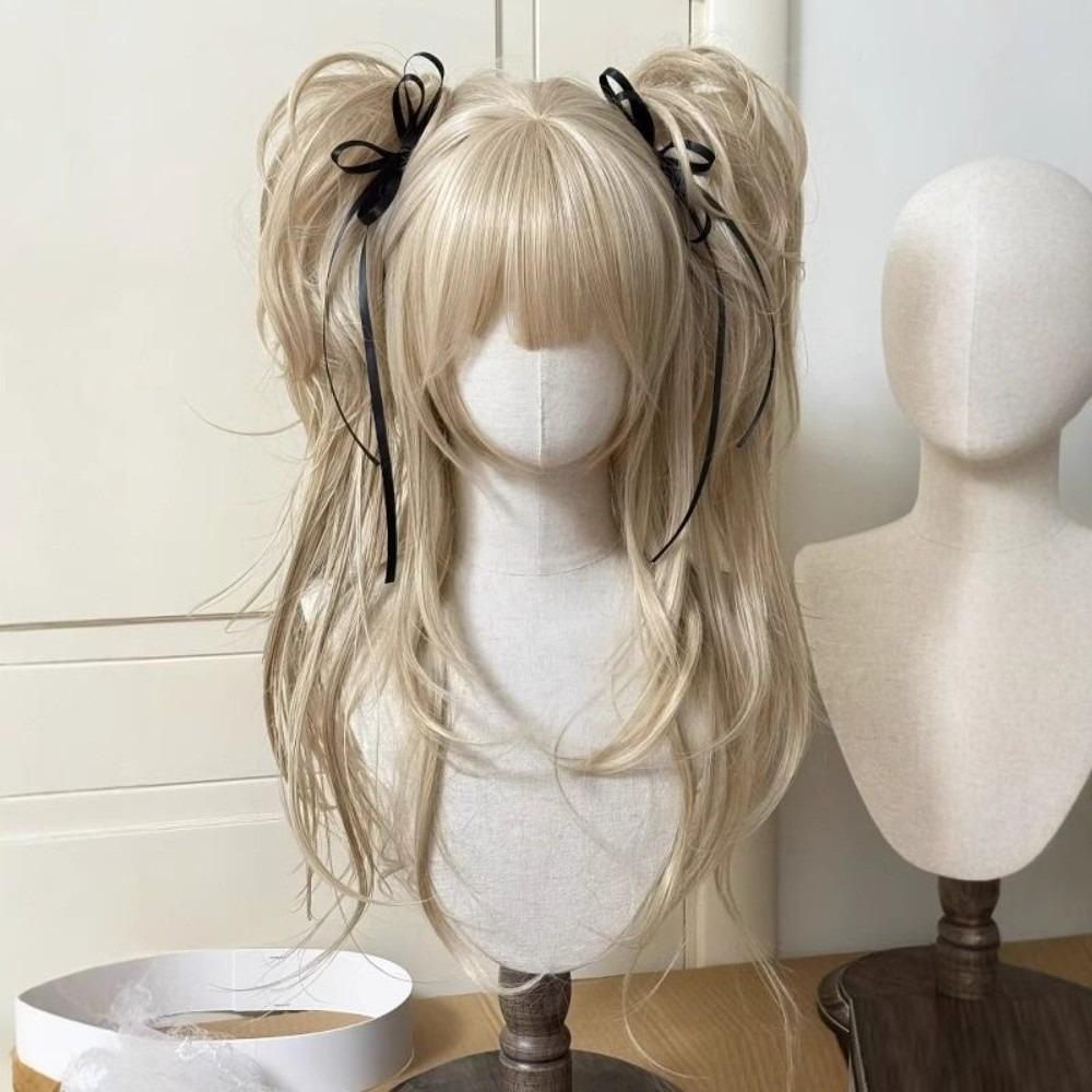 Synthetic Long Curly Wavy Lolita Wig with Bangs Cosplay Halloween Christmas Wig Role-playing