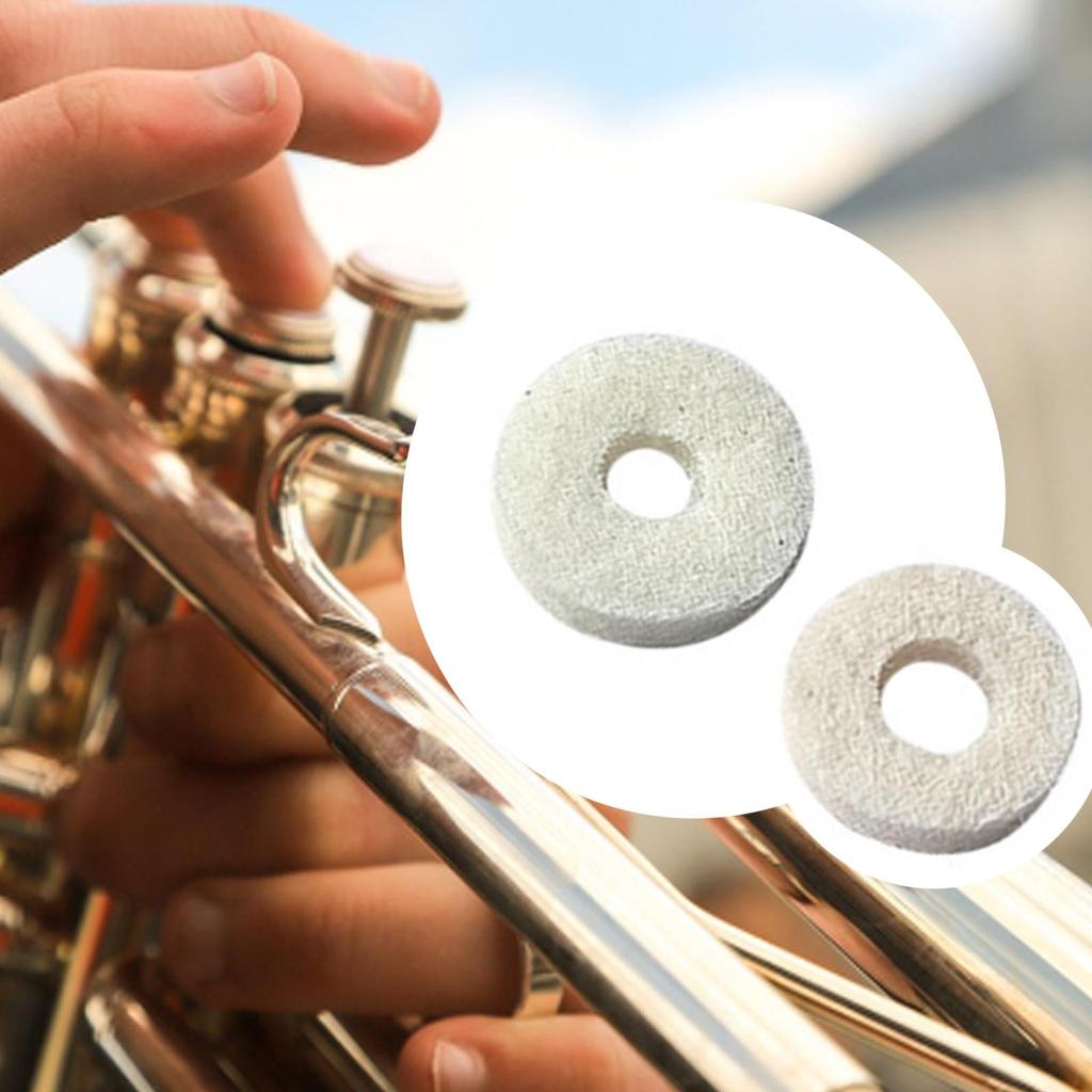 10Pcs Felt Washers Replacement Accessories Repair Tool Sturdy Musical Parts Felt Pads Musical Instruments Accessories Cushion