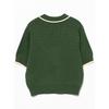 [Beaming life store by BEAMS] S/S Knit/knit vest bouclé knit polo shirt ladies GREEN ONE SIZE