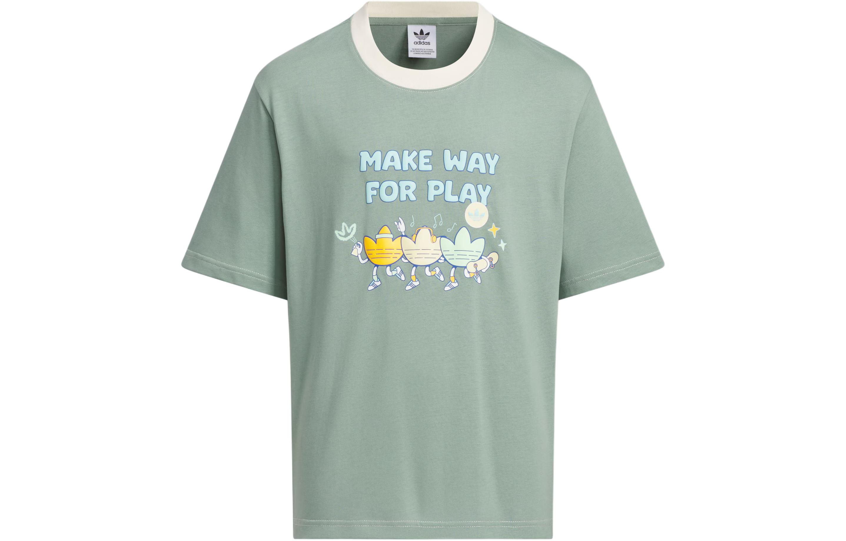 

Adidas Originals T Shirt Green Children Aged 3 7 Years Old JC5718 152
