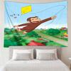 Curious George1 Tapestry for Bedroom Aesthetic Classroom Tapestries Wall Hanging for Living Room Dorm Office,Ideal Creative Gift