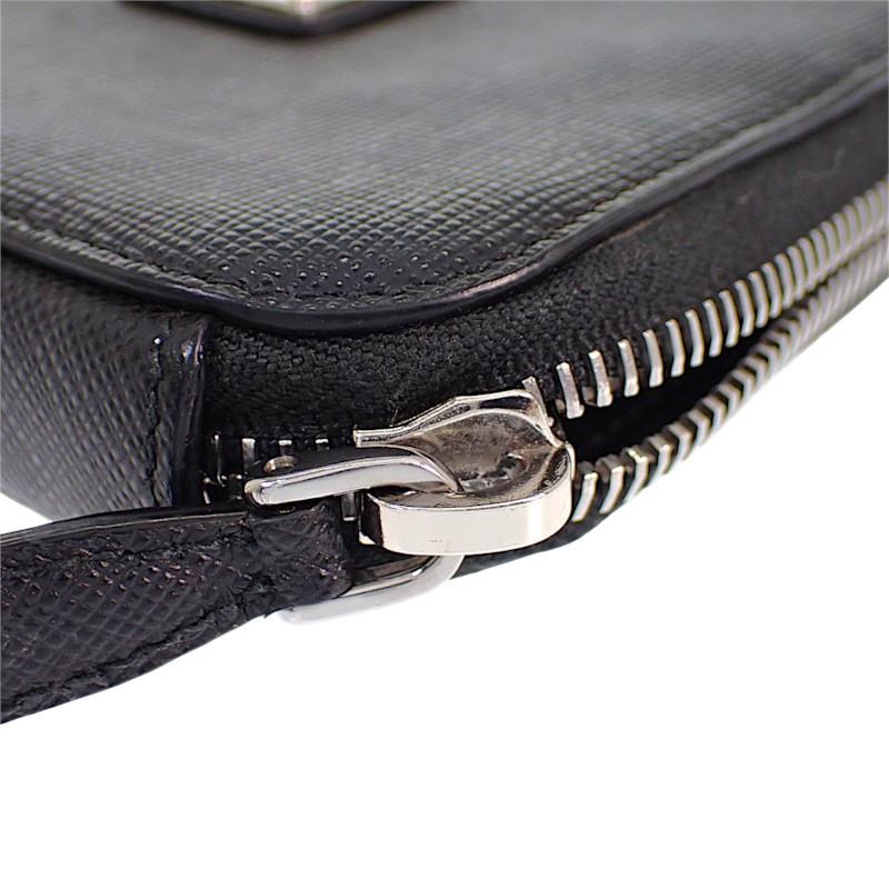 Prada 1NR015 2WAY Bag Black Safiano Women