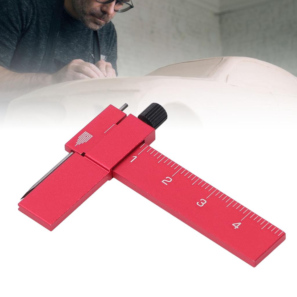 Model Equidistant Parallel Scriber Isometric Scribing Ruler Model Carving Line Tool