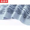 HangYuanXiang Women's Striped Round Neck Short Sleeve T-Shirt