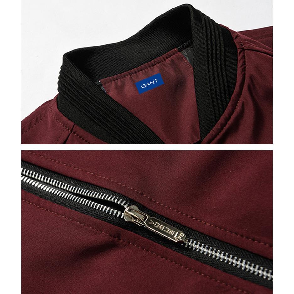 Gant Stickerei Frühling und Herbst Oberbekleidung Herrenjacke Mode Stehkragen Jugend Herrenjacke