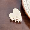 Small Korean Highquality Heart Hair Claw Clip With Unique Patterns For Everyday Wear