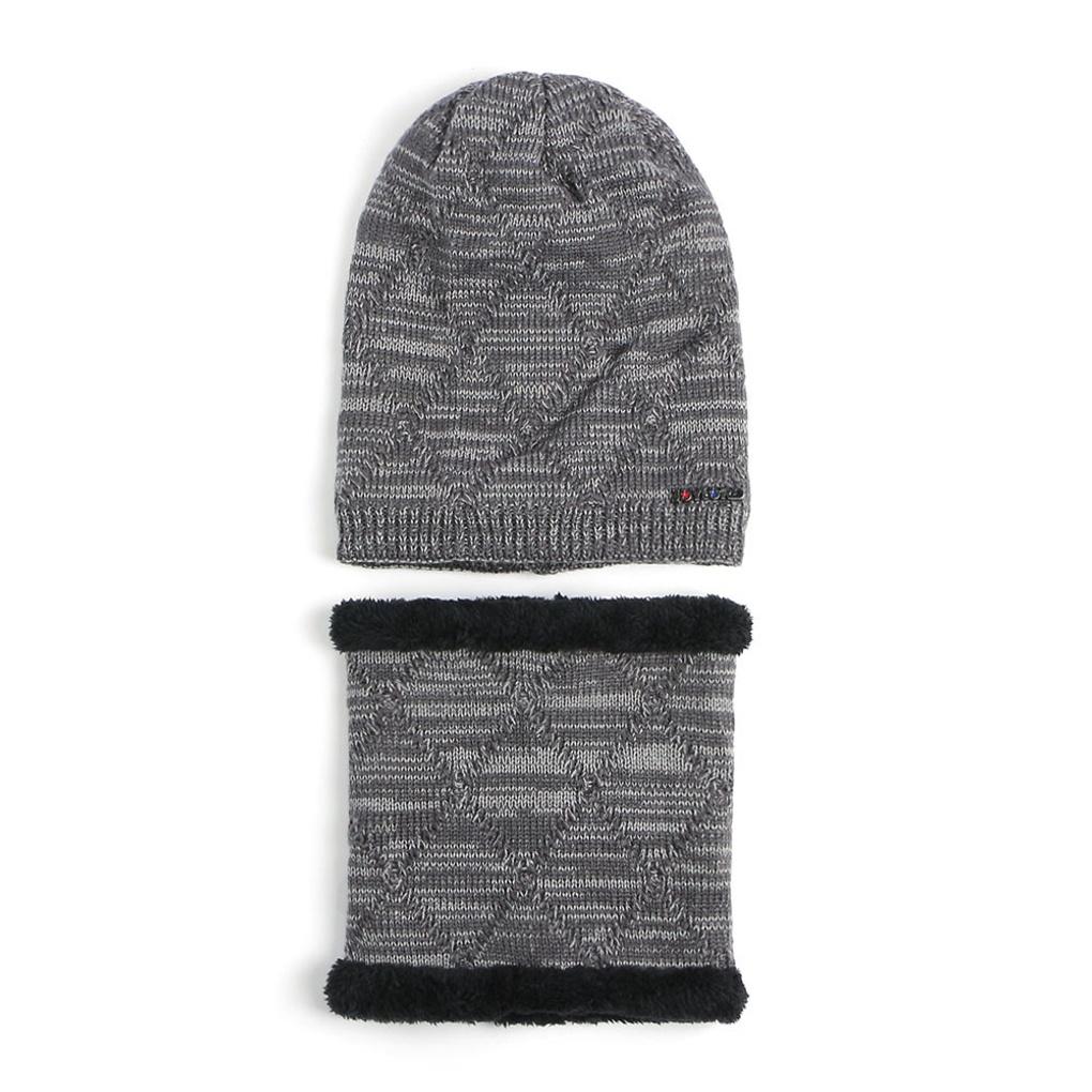 Winter cold weather gear neck warmer, mock toshi beanie, fur hat set for men