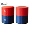 Portable Magnet Container 3D Printed Storage Organizer, N/S Pole Separated Roll-Up Magnetic Case Holder, Foldable Cylinder Container, Desktop Sorting