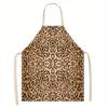 1pc Large Solid Color Background Romantic Heart Pattern Apron, Home Decoration Kitchen Wear, Sleeveless Durable Washable Unisex Cooking Apron,