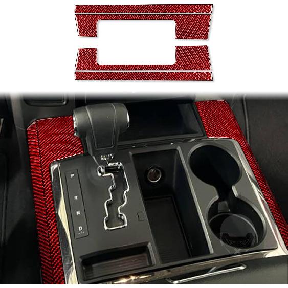 Red Carbon Fiber Dashboard trument Speedometer Tachometer Frame Panel Cover Car Interior Compatible with Dodge Ram 1500/2500/3500 2013 2014 2015 2016