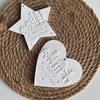 Heart Pentagram House Tree Pattern Hanging Plaque Silicone Mold Merry Chrismas Pendant Decoration Plaster Mould