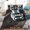 M-Martini R-Racing Duvet Cover Pillowcase Stripe Bedding Set Boys Adults Bedroom Decoration Single/Double/Queen Large Size Gift