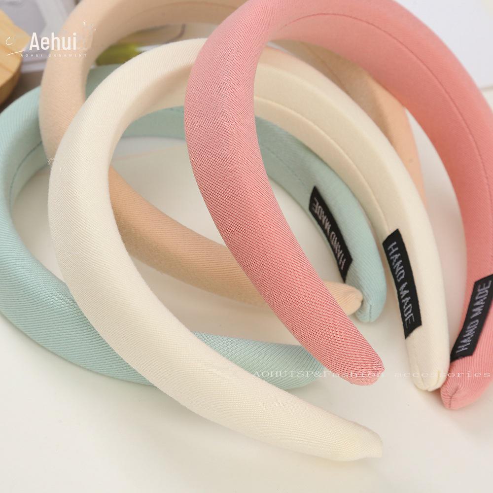 Korean Style Wide Brim Headband: Summer Solid Color Hair Accessory for Women