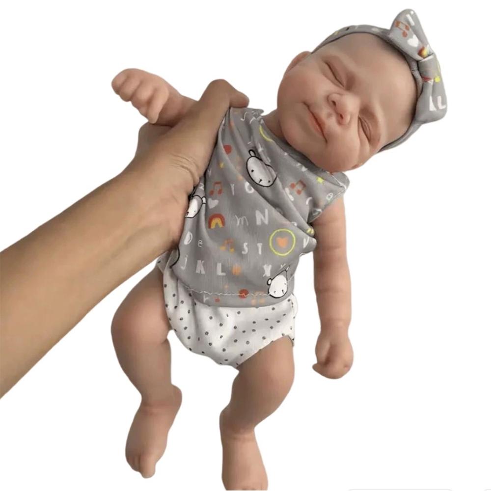 13inch Full Solid Silicone Doll Toy Flexible Elastic Super Soft Squish Dolls Toys Silicone Lifelike Reborn Bebe Doll Toys