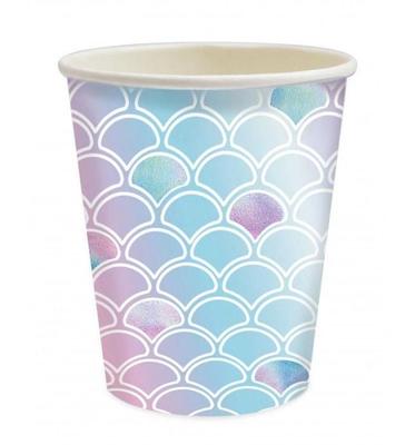 Set of 8 Cups - Mermaid