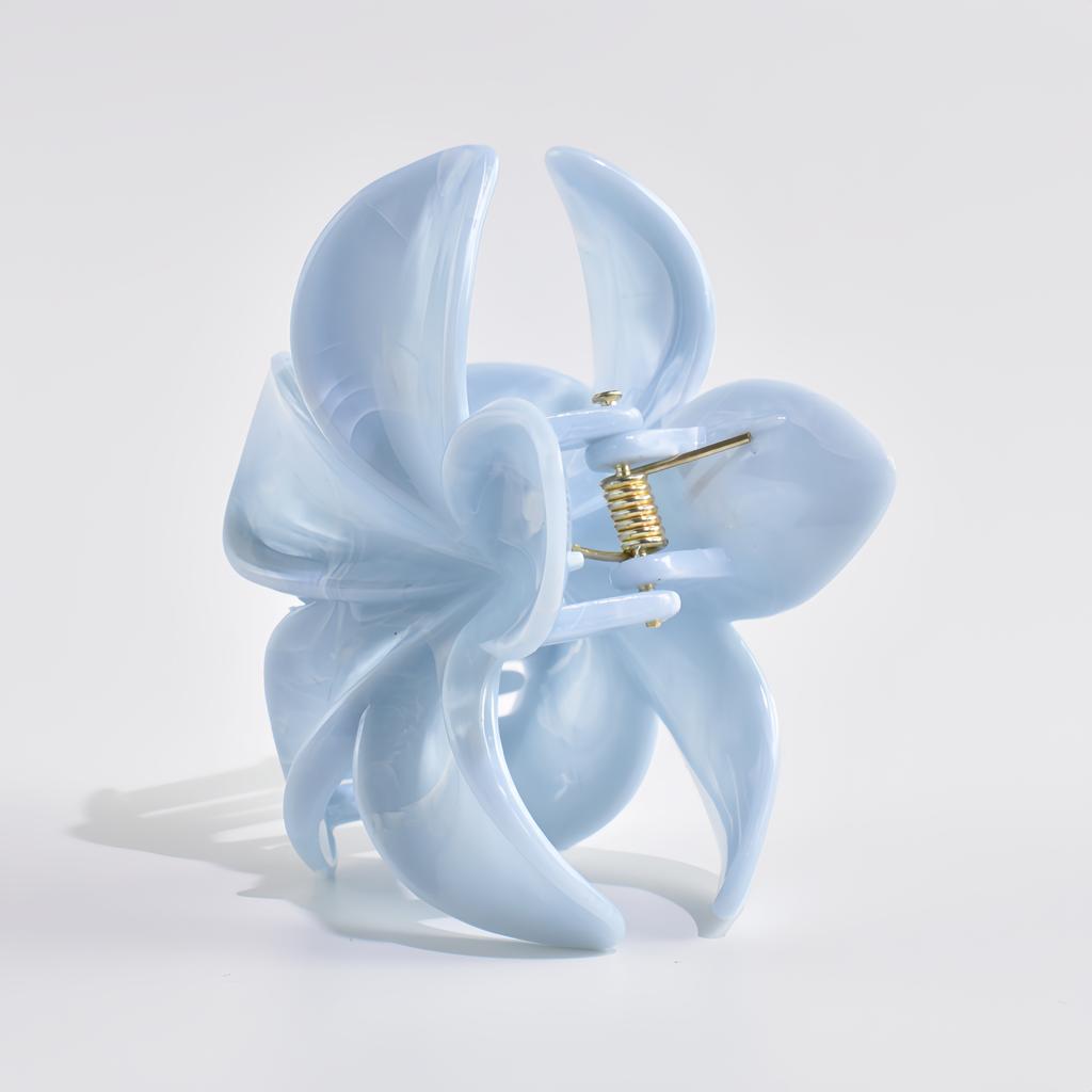 1 Stück farbige, verschmierte Blumenhaarspange im Urlaubsstil, Haaraccessoire für halbes oder ganzes Haar, geeignet als Geschenk und für den Alltag.