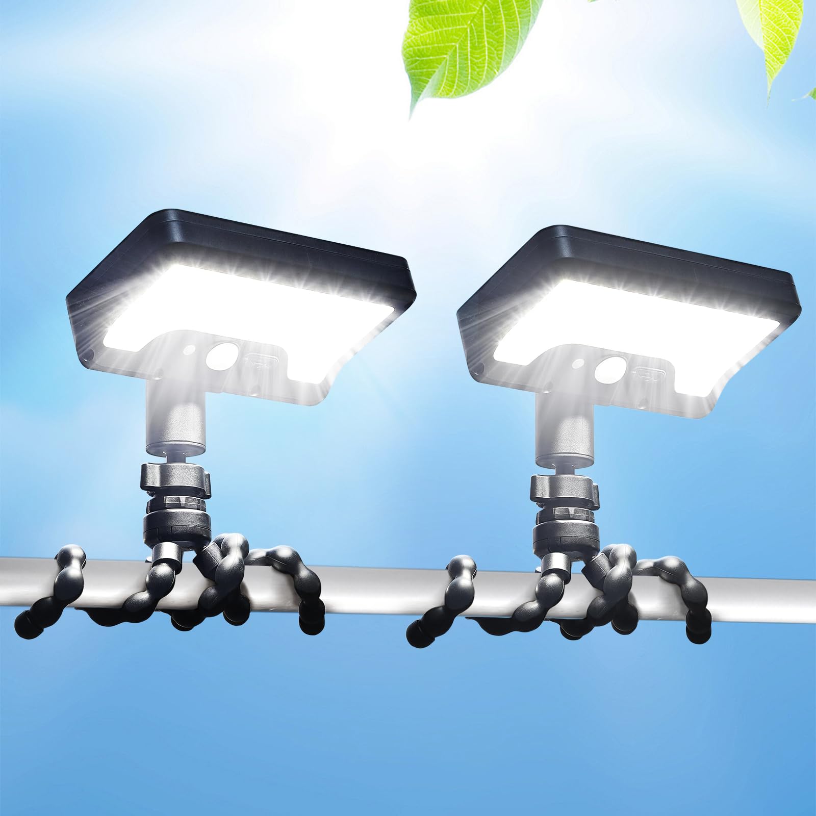

Solar Light, Outdoor, IP65 Waterproof, Sensor Light, Solar-Powered, Motion Detection, 3 Detection Modes, 1000lm, High Brightness, Clip-on, Daylight