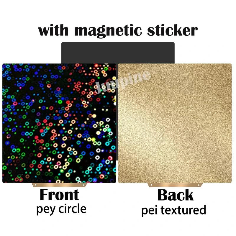 PEI Magnetic Build Plate Textured Pei 235x235 Smooth For Flashforge Adventurer 5m Elegoo Neptune 4 Pro Ender 3 Accessories Bed